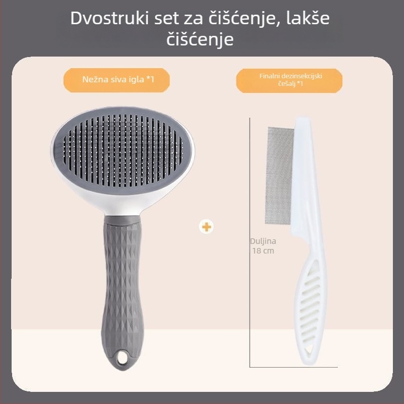 Četka za uklanjanje dlaka pasa i mačaka – igličasti češalj za njegu kućnih ljubimaca