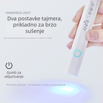 Šesterokutna ručna lampa za fototerapiju noktiju s punjivom baterijom