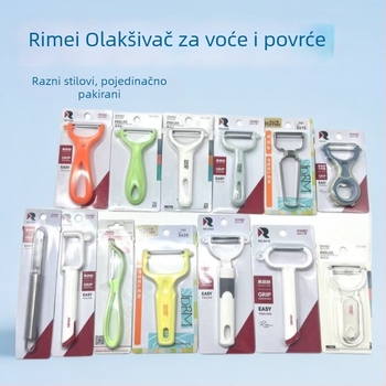 Ogulac za voće i povrće – nehrđajući čelik, plastična ručka; višefunkcijski, tri u jednom; predstavljen ljeto 2021
