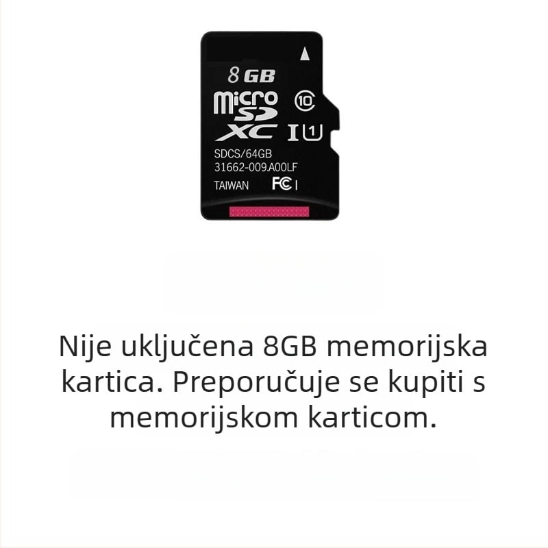 Sportska kamera s LCD-om 0,96 inča, CMOS senzorom, elektroničkom stabilizacijom slike, trajanje baterije 1-3 sati, za snimanje kućnih ljubimaca i vožnje