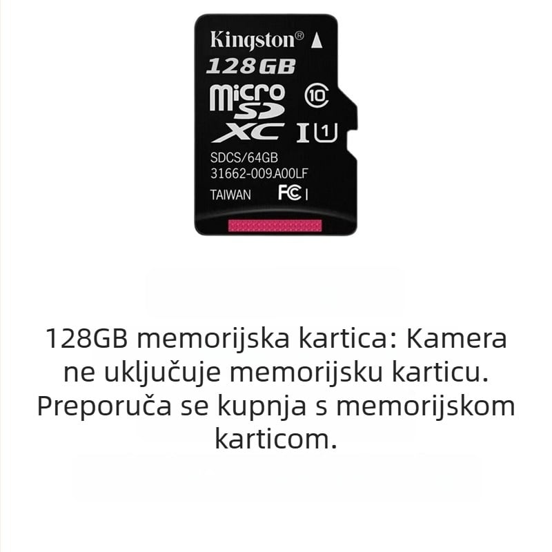 Sportska kamera s LCD-om 0,96 inča, CMOS senzorom, elektroničkom stabilizacijom slike, trajanje baterije 1-3 sati, za snimanje kućnih ljubimaca i vožnje