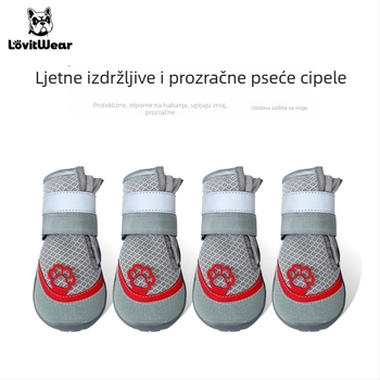 Lovitwear Gumene cipele za pse s čvrstim dnom — univerzalno pristajanje, protuklizne, tople, otporne na habanje