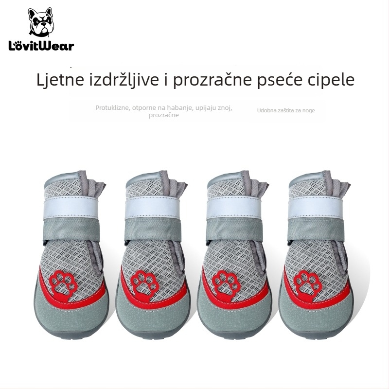 Lovitwear Gumene cipele za pse s čvrstim dnom — univerzalno pristajanje, protuklizne, tople, otporne na habanje