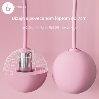 Bežično preskakanje užeta s teškom kuglom — PVC materijal; specifikacija: 3; pogodno za fitness opremu, sportske trendove; nije za djecu