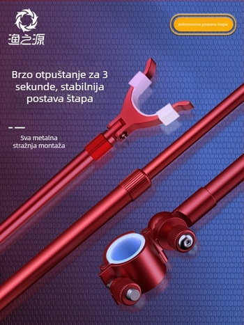 Držač za ribarske štapove od aluminijske legure – Stražnje vješanje, protuklizno (Brand: Source of fishing; Materijal: aluminijska legura)