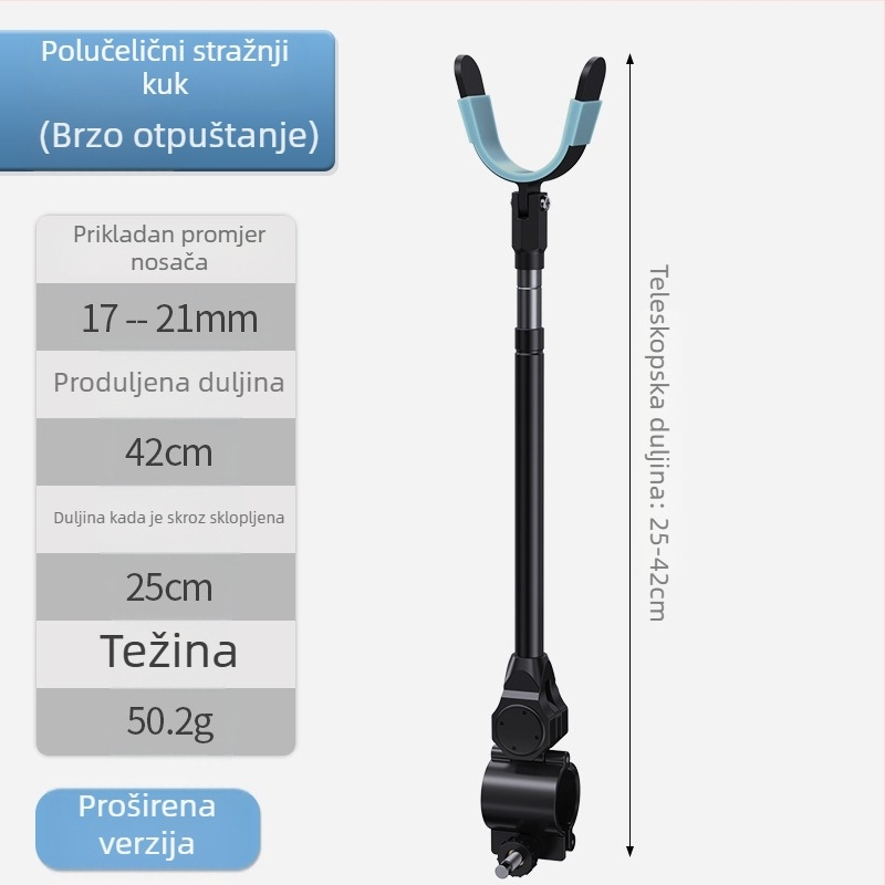 Držač za ribarske štapove od aluminijske legure – Stražnje vješanje, protuklizno (Brand: Source of fishing; Materijal: aluminijska legura)
