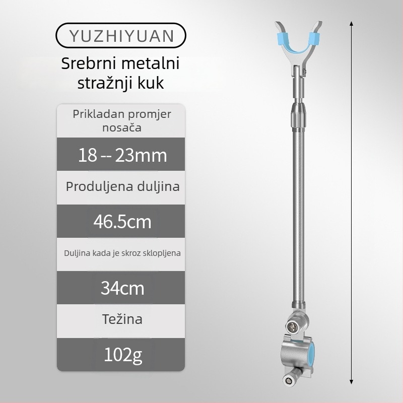 Držač za ribarske štapove od aluminijske legure – Stražnje vješanje, protuklizno (Brand: Source of fishing; Materijal: aluminijska legura)