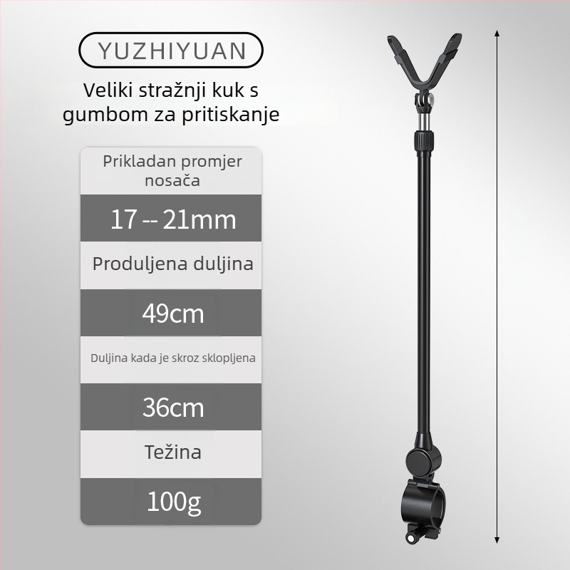 Držač za ribarske štapove od aluminijske legure – Stražnje vješanje, protuklizno (Brand: Source of fishing; Materijal: aluminijska legura)