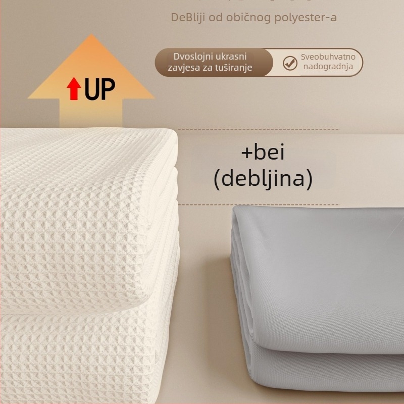 Set zavjesa za tuš u kupaonici — Materijal: pamuk i lan; Stil: japanski i korejski; Uzorak: 69850; Podrijetlo: Drugo