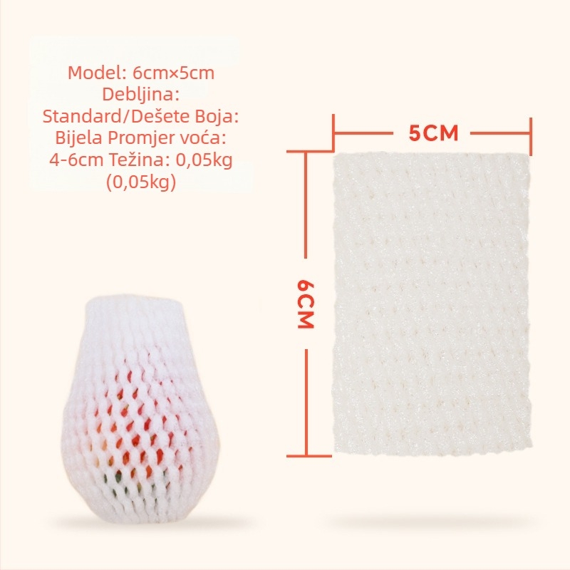 Formirano mrežasto kućište za voće od EPE pjene – prozračno zaštitno kućište za svježe voće