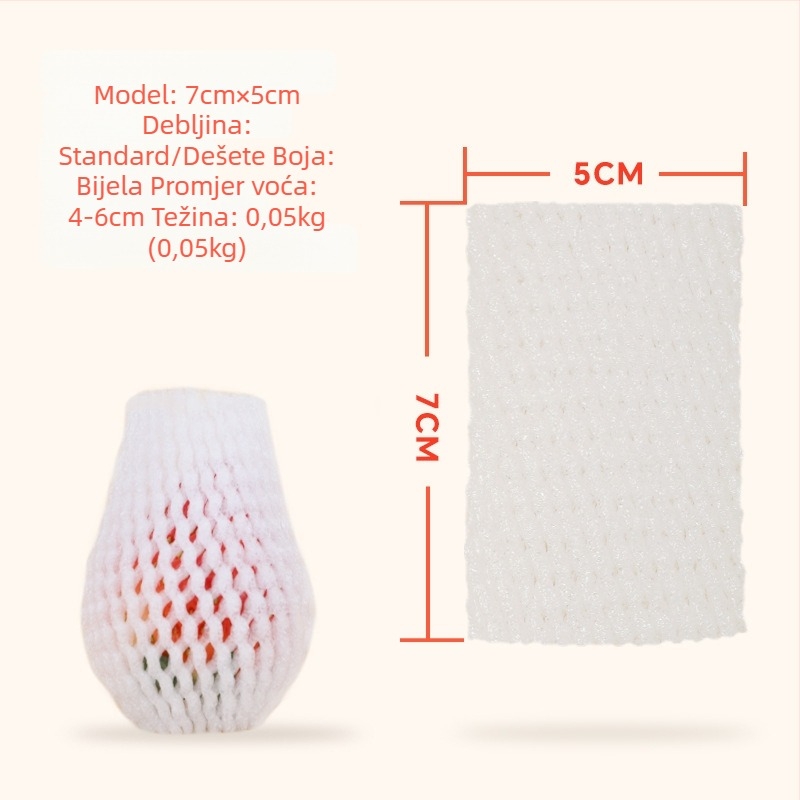 Formirano mrežasto kućište za voće od EPE pjene – prozračno zaštitno kućište za svježe voće