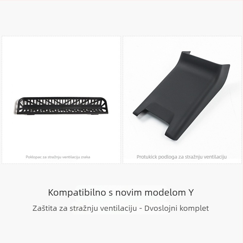 Stražnji ventilacijski otvor za klimatizaciju za Tesla Model Y/3 – nova verzija, interni dodatak, mogućnost ispisa logotipa