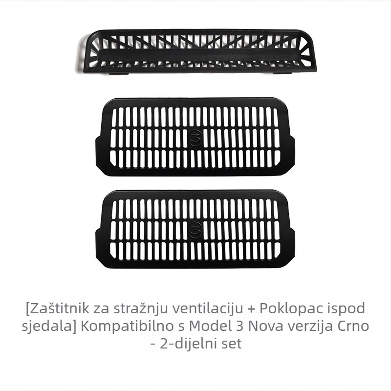 Stražnji ventilacijski otvor za klimatizaciju za Tesla Model Y/3 – nova verzija, interni dodatak, mogućnost ispisa logotipa