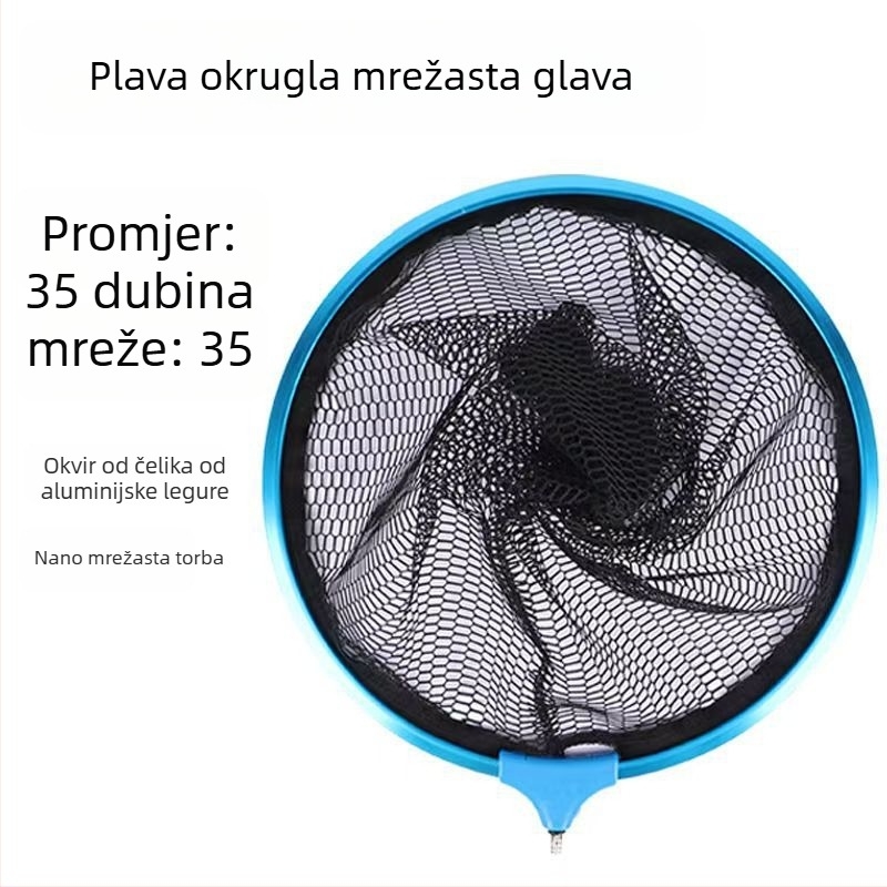 Trokutasta glava mreže za ribolov od aluminijske legure – nano dizajn, sprječava zapetljavanje