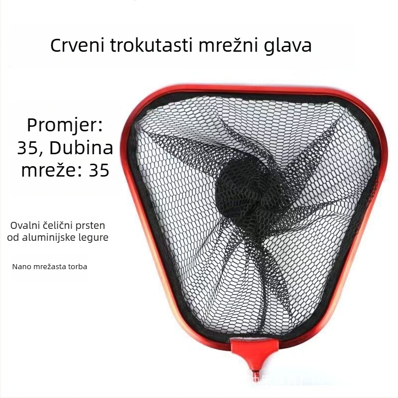 Trokutasta glava mreže za ribolov od aluminijske legure – nano dizajn, sprječava zapetljavanje