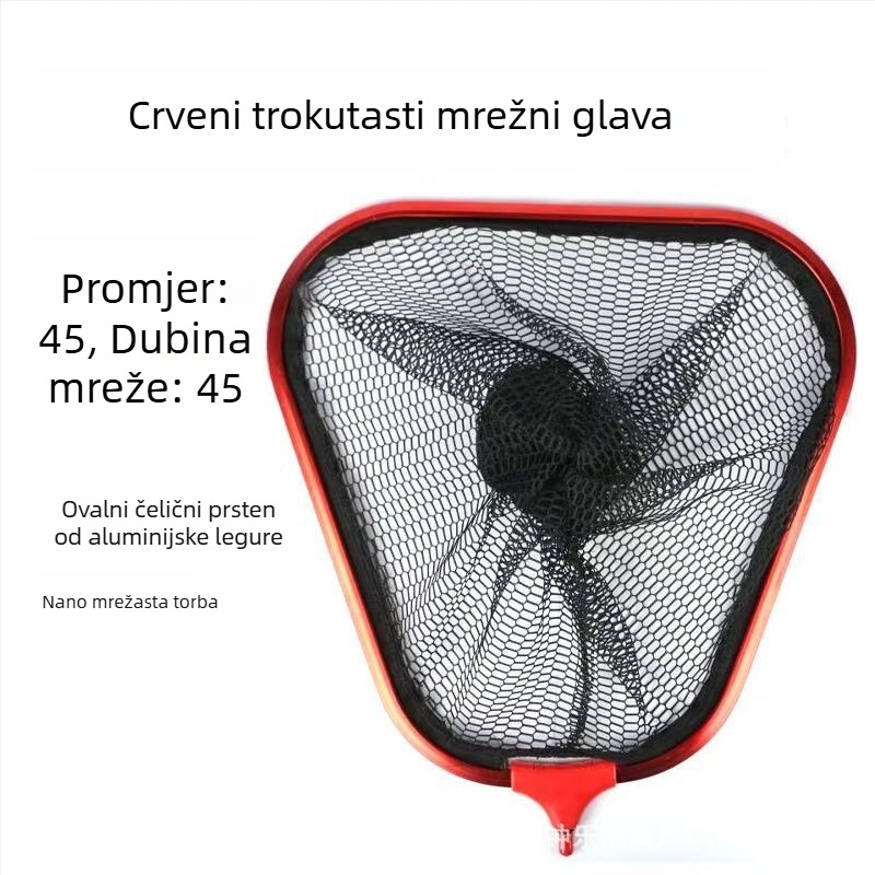 Trokutasta glava mreže za ribolov od aluminijske legure – nano dizajn, sprječava zapetljavanje