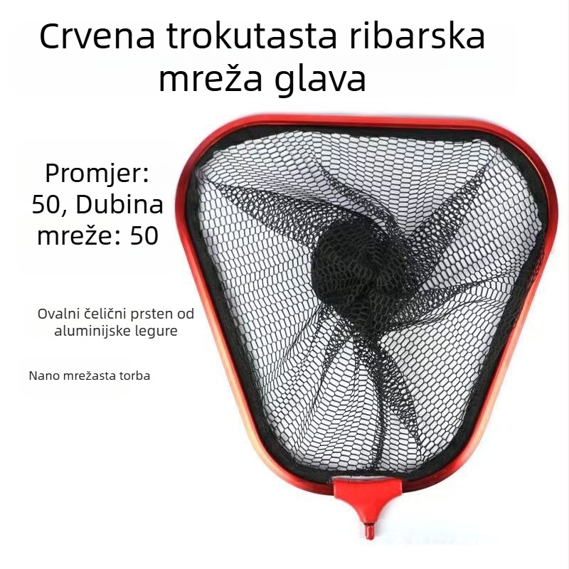 Trokutasta glava mreže za ribolov od aluminijske legure – nano dizajn, sprječava zapetljavanje