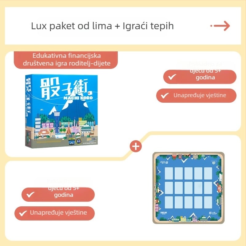 Machi Koro Dice Street stolna igra s karticama za uzrast 4–14 godina | Materijal: papir, Marka: Game Continent, Klasifikacija: stolna kartična igra