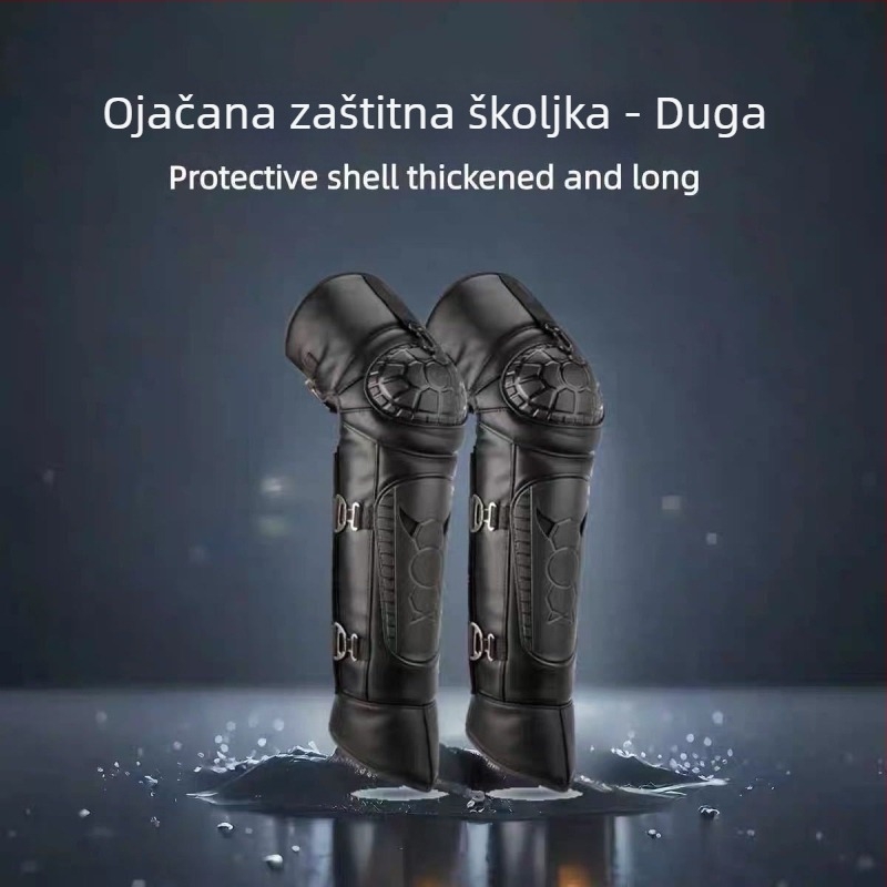 Zimski koljenštitnici za biciklizam – s flisom i HeatTech tehnologijom, otporni na vjetar i hladnoću za odrasle