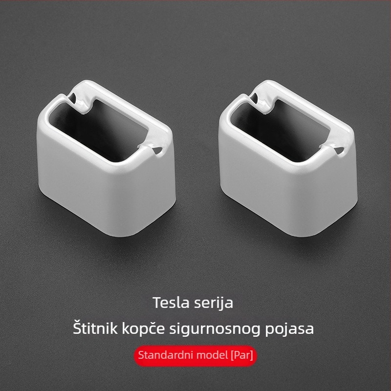 Silikonski poklopac sigurnosnog pojasa za Tesla Model Y / YL / 3 — unutarnja zaštita, dekorativni dodatak protiv ogrebotina