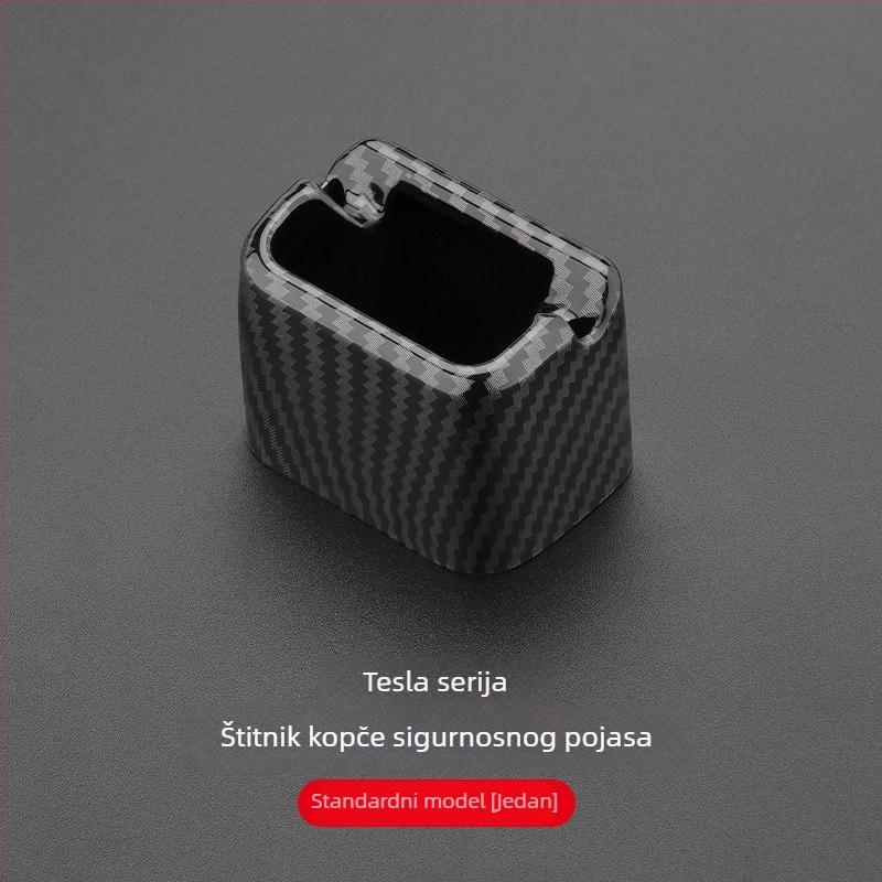 Silikonski poklopac sigurnosnog pojasa za Tesla Model Y / YL / 3 — unutarnja zaštita, dekorativni dodatak protiv ogrebotina