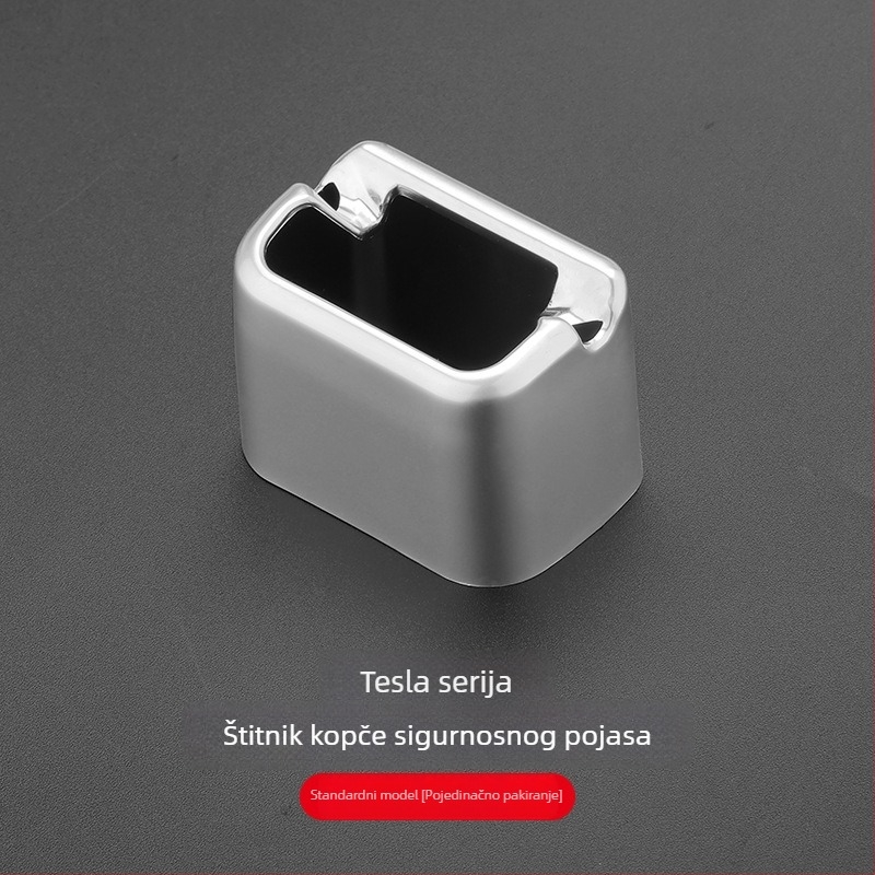Silikonski poklopac sigurnosnog pojasa za Tesla Model Y / YL / 3 — unutarnja zaštita, dekorativni dodatak protiv ogrebotina