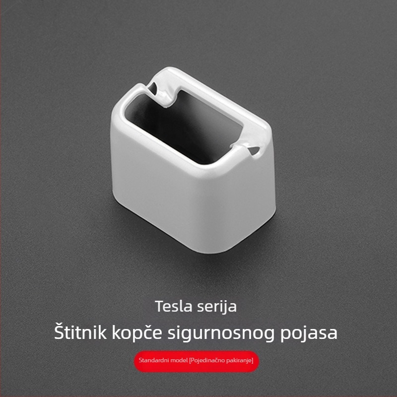 Silikonski poklopac sigurnosnog pojasa za Tesla Model Y / YL / 3 — unutarnja zaštita, dekorativni dodatak protiv ogrebotina