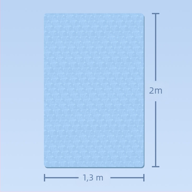 Dvostruka joga podloga, TPE materijal, debljine 8 mm, težina 3,2 kg, protuklizna i tiha s amortizacijom udaraca, cvjetni uzorak