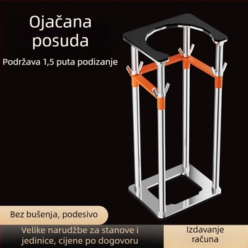 Podrška za sudoper ispod ploče od nehrđajućeg čelika, moderan minimalistički stil