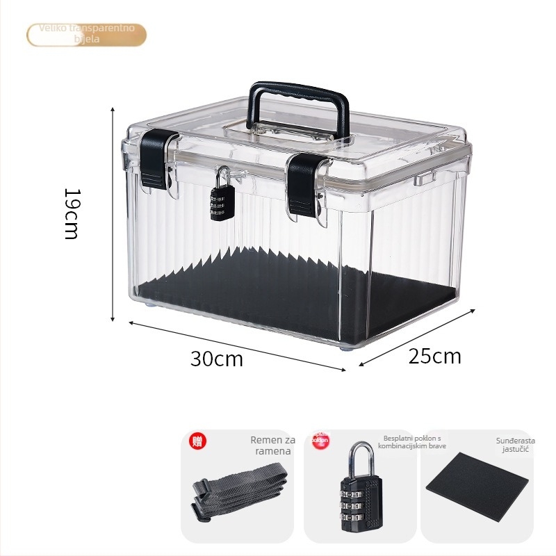 Prijenosna kutija za skladištenje, PET materijal, model YX-084, višestruka i otporna na prašinu, porijeklo Taizhou