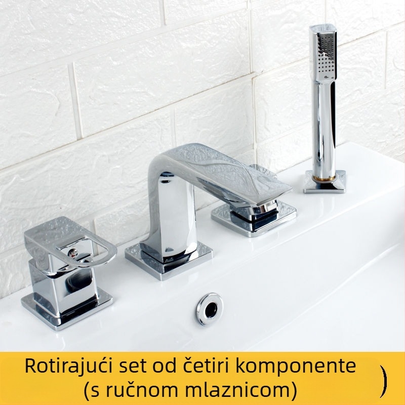 Ugradni kupaonski slavine s magnetskim, električnim i miješaju funkcijama, trostruka konstrukcija, model 65556, keramički kartridžni ventil, set od 2/3/4 komada