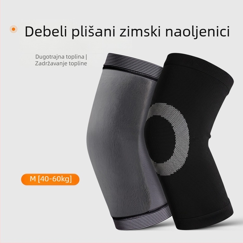 koljeni štitnici s grafenskom protukliznom površinom, 6-satno grijanje, poliester, pogodno za trčanje i fitness