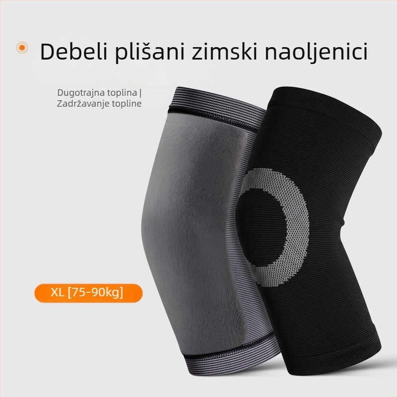 koljeni štitnici s grafenskom protukliznom površinom, 6-satno grijanje, poliester, pogodno za trčanje i fitness