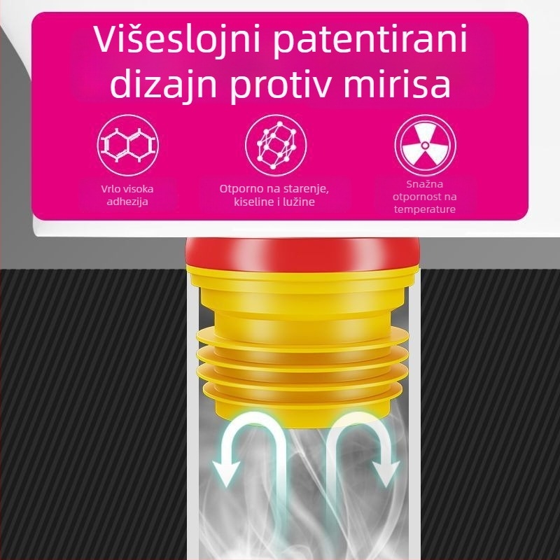 Brtvilo za zaptivanje toaletne flange, gumeni brtvilo, moderan minimalistički stil, OEM, pasta instalacija