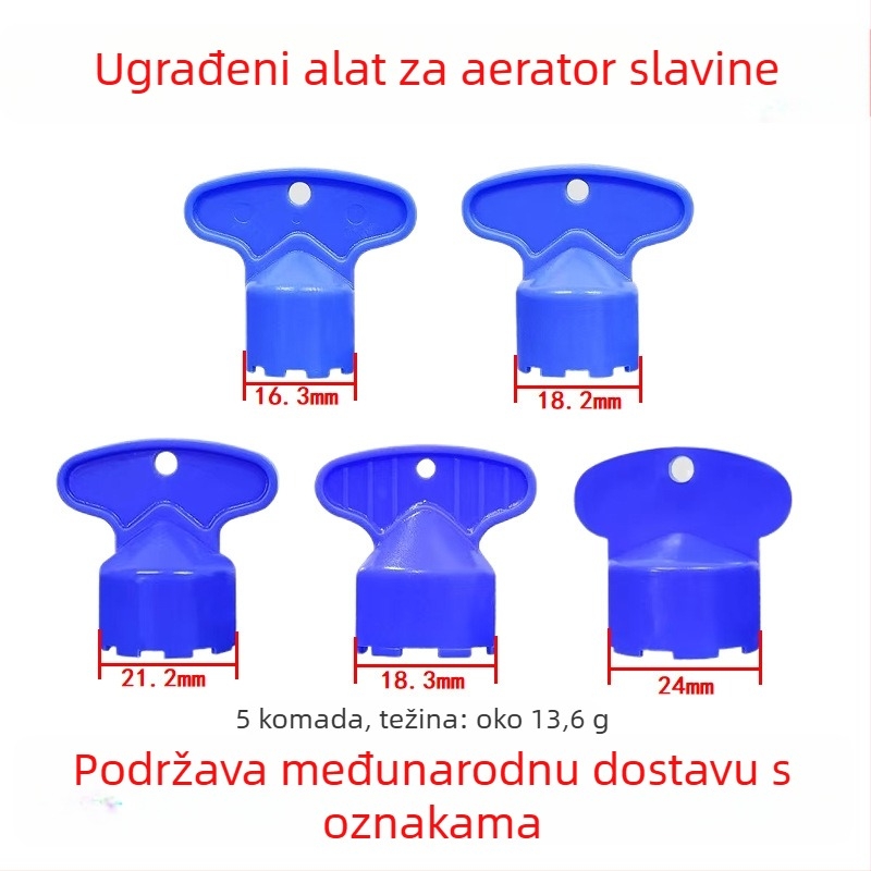 Ugrađeni aerator slavine i alat za ugradnju — plastični, marka Shui Mu Yu, kategorija: ugrađeni ključ, uklonjivo