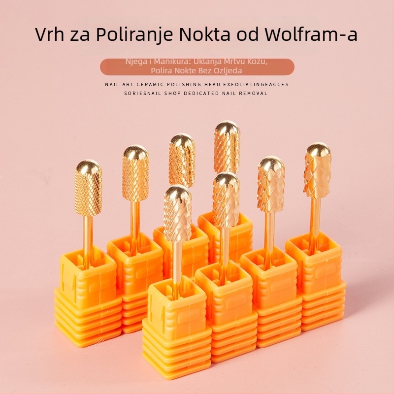 Poshman glava za brušenje noktiju – eksfolijacija i prethodna obrada, električni nastavak za manikuru