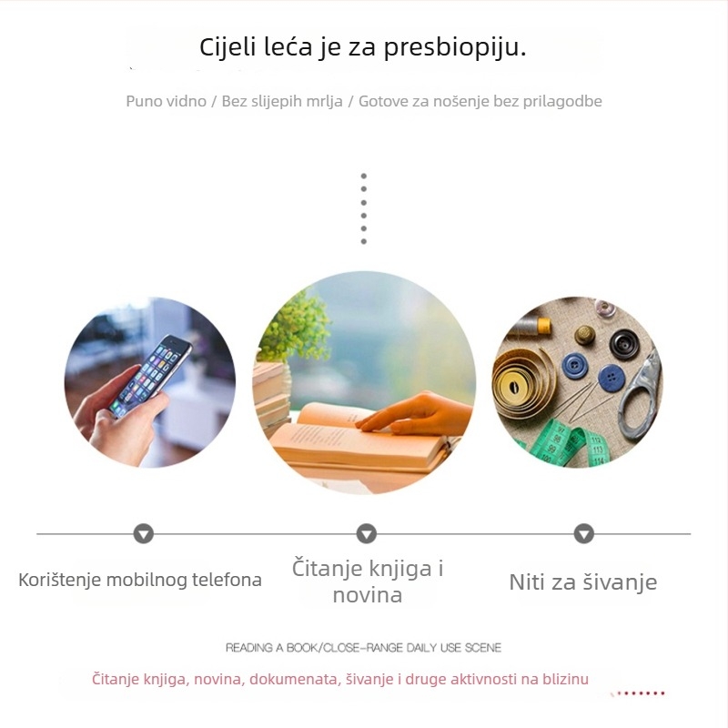Chuan Baoxi naočale za presbiopiju, TR90 puni okvir, ovalni okvir, PC leće, proljeće 2026