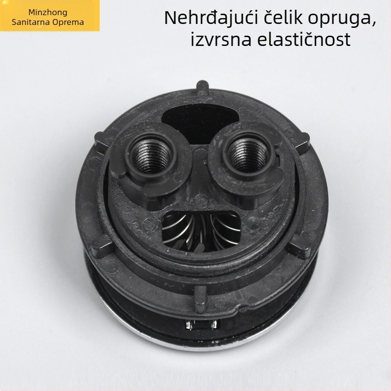 Gumb za ispiranje spremnika – kružni, dvostruko pritisnuće, prekidač poklopca, moderan minimalistički stil, Minzhong