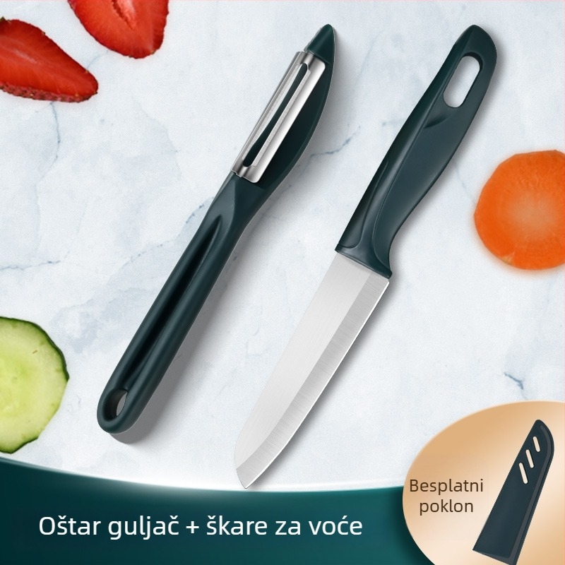 Ogulac za voće i povrće – nehrđajući čelik i plastika, višenamjenski kuhinjski alat, Creative Woodworking Room