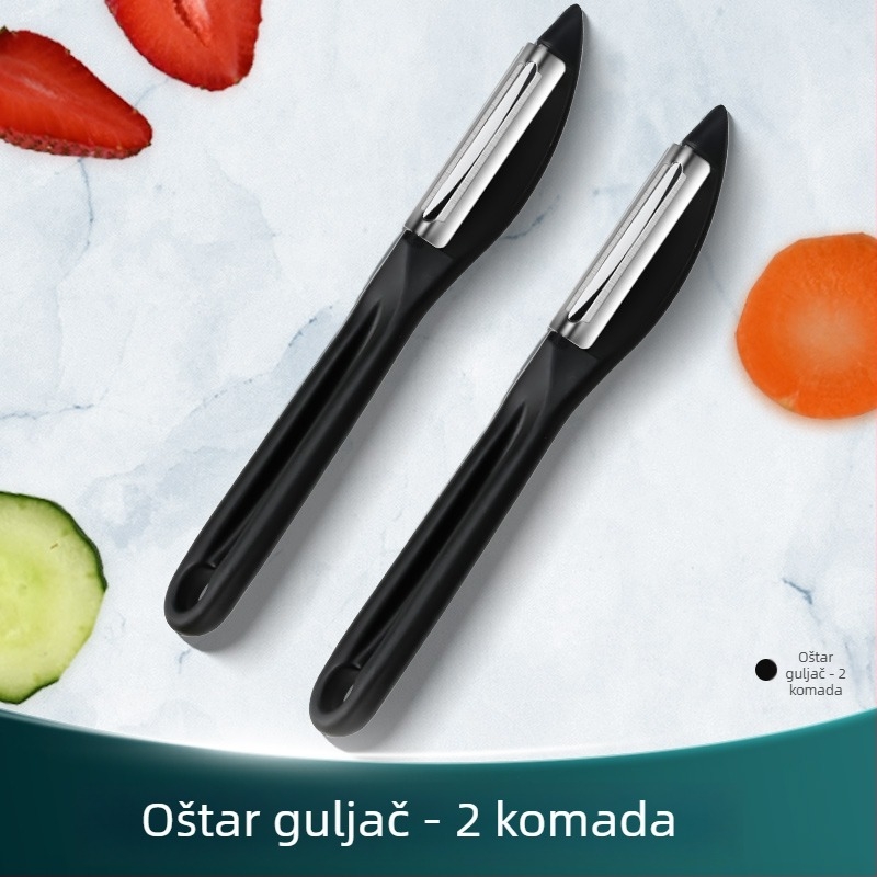 Ogulac za voće i povrće – nehrđajući čelik i plastika, višenamjenski kuhinjski alat, Creative Woodworking Room