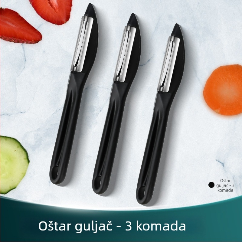 Ogulac za voće i povrće – nehrđajući čelik i plastika, višenamjenski kuhinjski alat, Creative Woodworking Room