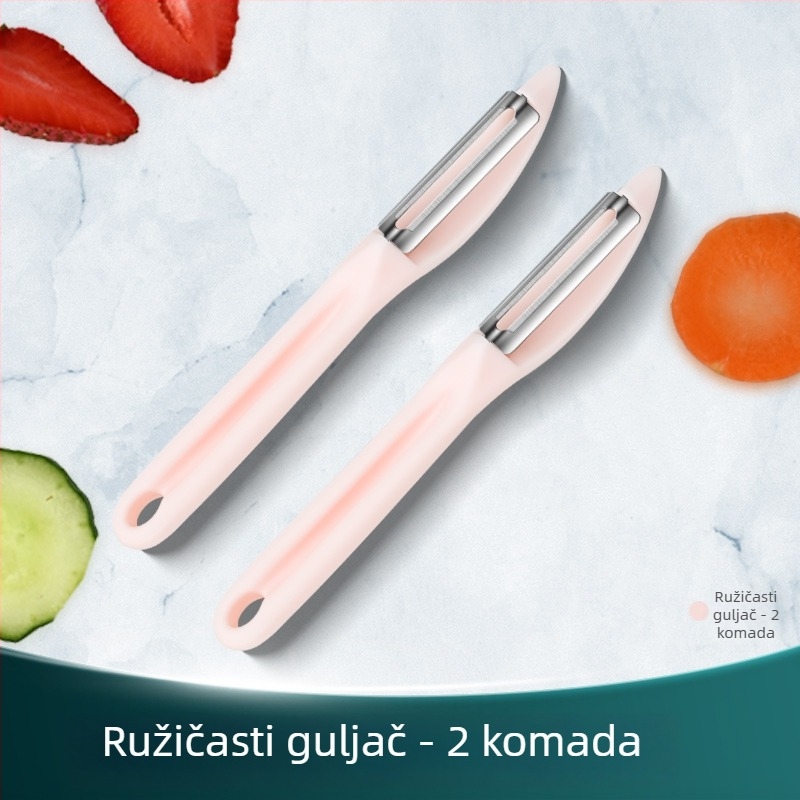 Ogulac za voće i povrće – nehrđajući čelik i plastika, višenamjenski kuhinjski alat, Creative Woodworking Room