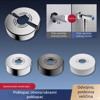 Dekorativni poklop za tuširanje za skrivanje otvora miješanja, poklop za otvor na zidu, proširenje otvora, debljanje i povećanje visine – dodatak slavini