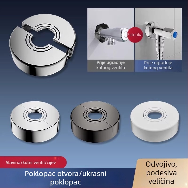 Dekorativni poklop za tuširanje za skrivanje otvora miješanja, poklop za otvor na zidu, proširenje otvora, debljanje i povećanje visine – dodatak slavini