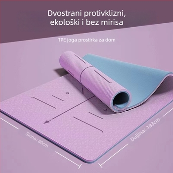 Voith TPE joga podloga - 1000g, 6/8mm debljina, apsorpcija udaraca, protiv klizanja, porijeklo: Quanzhou, prilagođeno obrađivanje