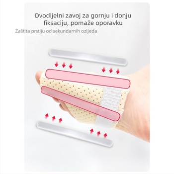 Ortotički zaštitnik za prst na nozi i hodni podrški pribor s aluminijskim trakama; odrasla osoba; paket od 10 komada; sportska zaštita oprema