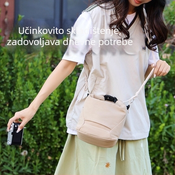 Torba za SLR kameru od najlona, ramenski stil, unisex, lansirana u jesen 2024