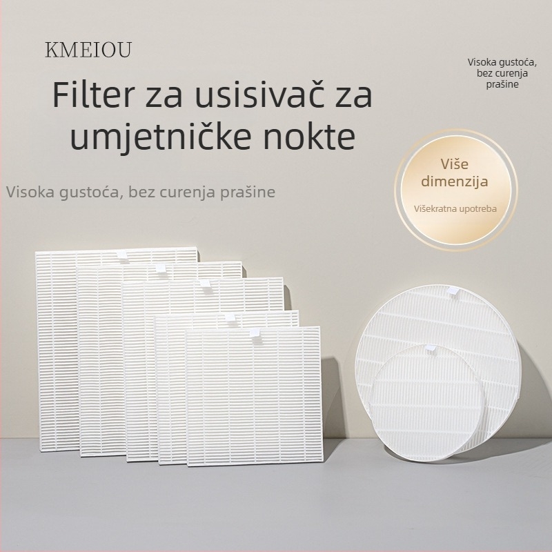 Zamjenski papir filtra za usisivač prašine noktiju – za glatku obradu i čišćenje noktiju, OEM, opća uporaba