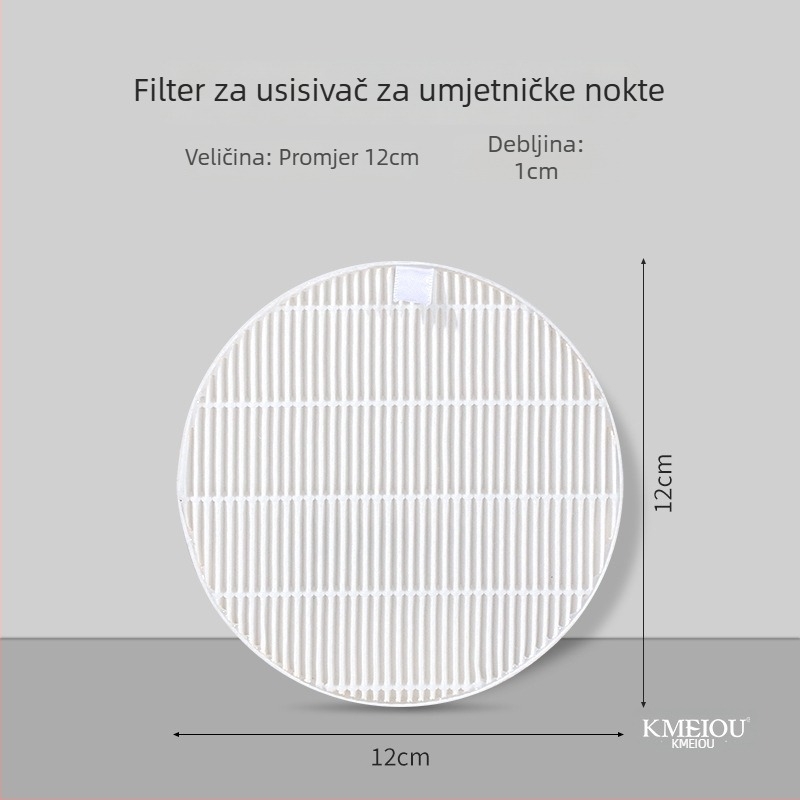 Zamjenski papir filtra za usisivač prašine noktiju – za glatku obradu i čišćenje noktiju, OEM, opća uporaba