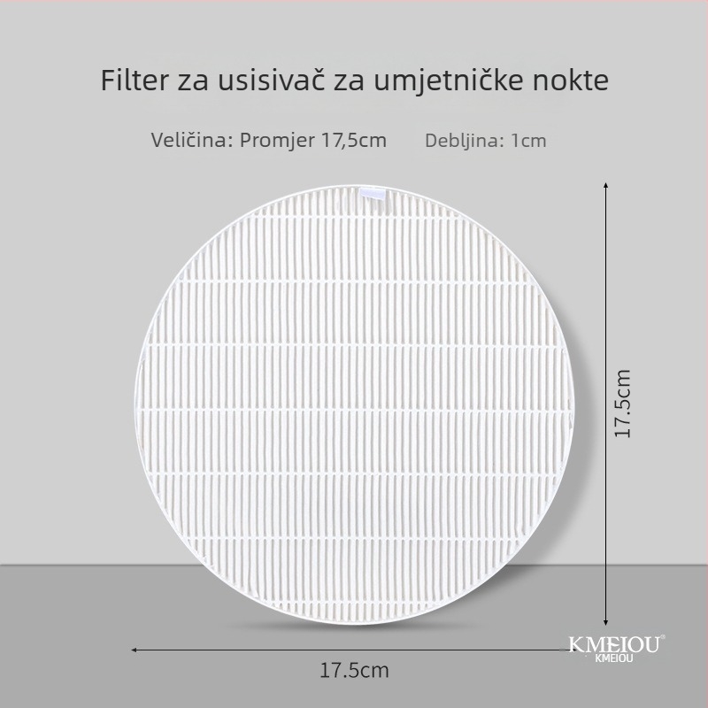 Zamjenski papir filtra za usisivač prašine noktiju – za glatku obradu i čišćenje noktiju, OEM, opća uporaba